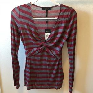 BCBG striped top